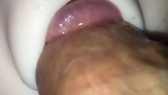Gay Daddy Pleasures Himself With A Pocket Pussy Toy