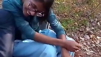 Desi Teacher And Students Engage In Sexual Activity In The Woods For Payment