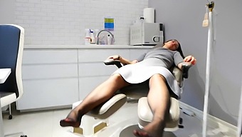 A Polish Beautician Satisfies Her Client'S Foot Fetish
