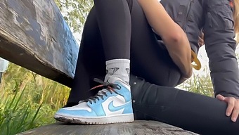 Amateur Teen With A Fat Ass Gets Her Pussy Played With In Public Park